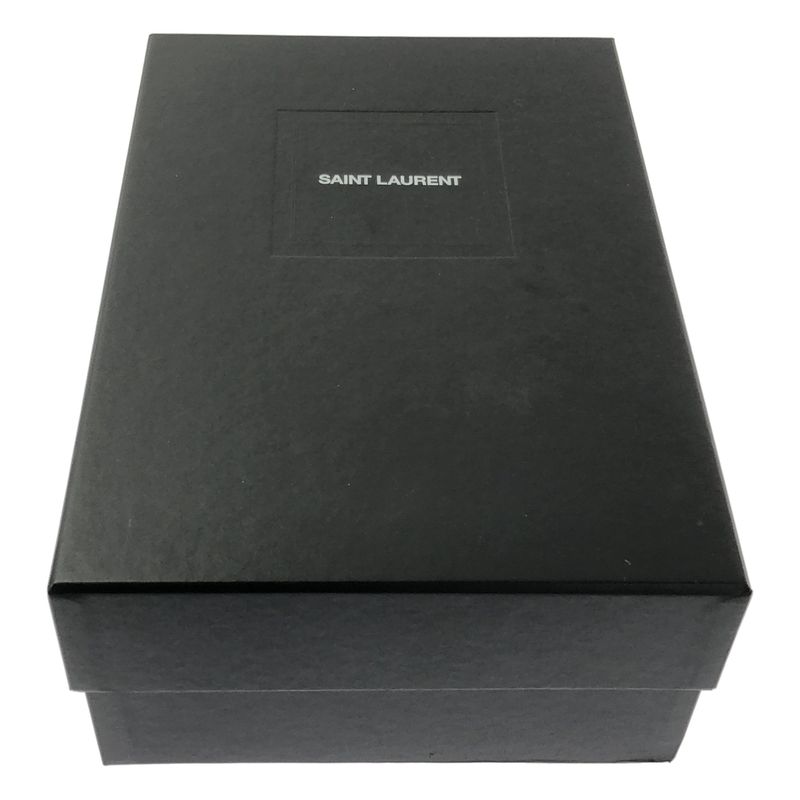 Saint Laurent Patent Leather Lace Up Shoes 40 Black