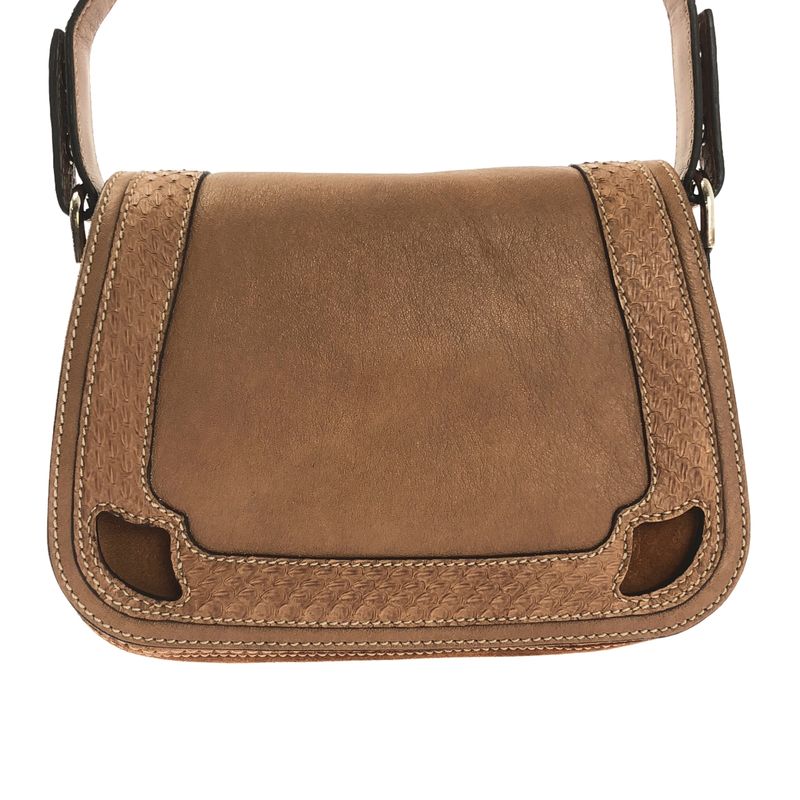 Cartier Suede Marcello de Saddle Bag Brown