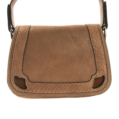 Cartier Suede Marcello de Saddle Bag Brown