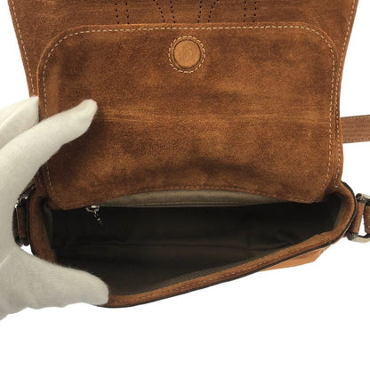 Cartier Suede Marcello de Saddle Bag Brown