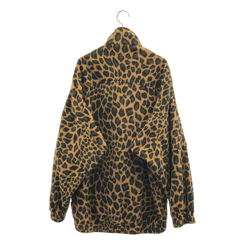 Balenciaga Polyester Leopard Zip Jacket 34 Brown Black