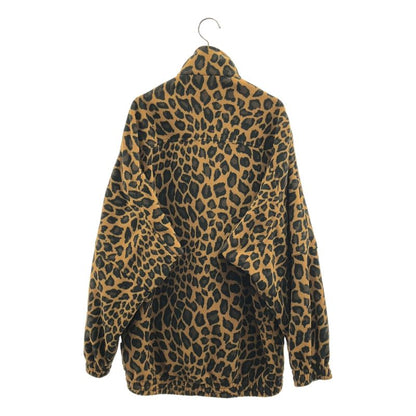 Balenciaga Polyester Leopard Zip Jacket 34 Brown Black