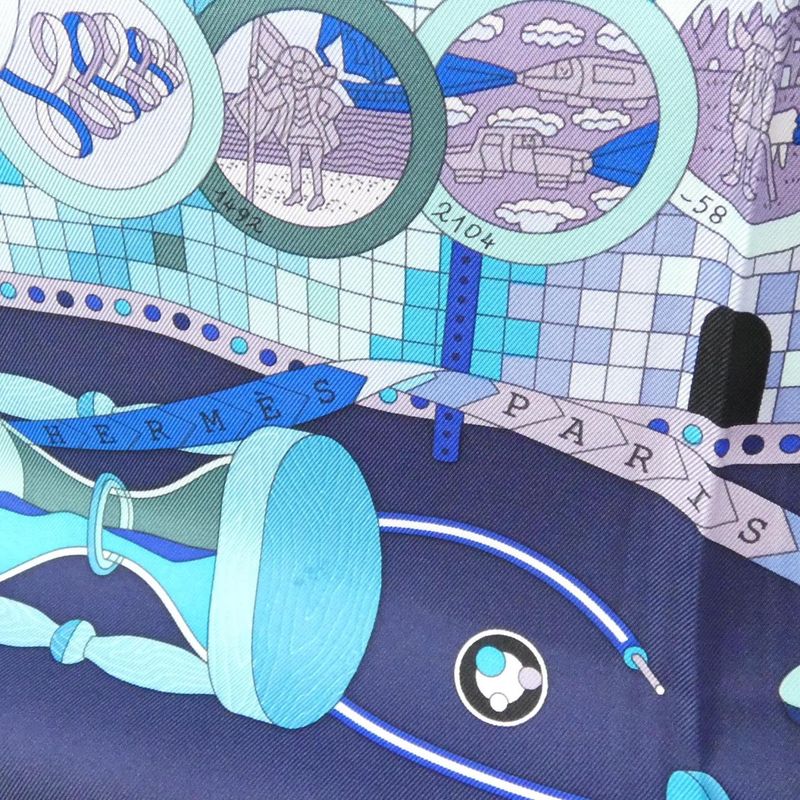 Hermes le Laboratoire du Temps Carre Scarf