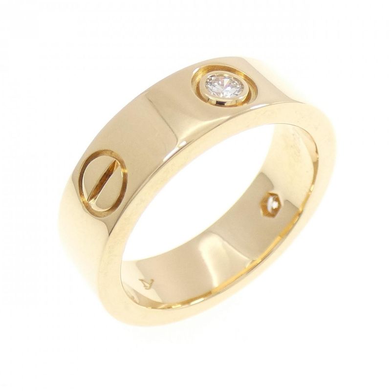 Cartier Love Half Diamond Ring