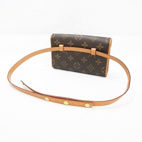 Louis Vuitton Monogram Pochette Florentine Brown Handbag