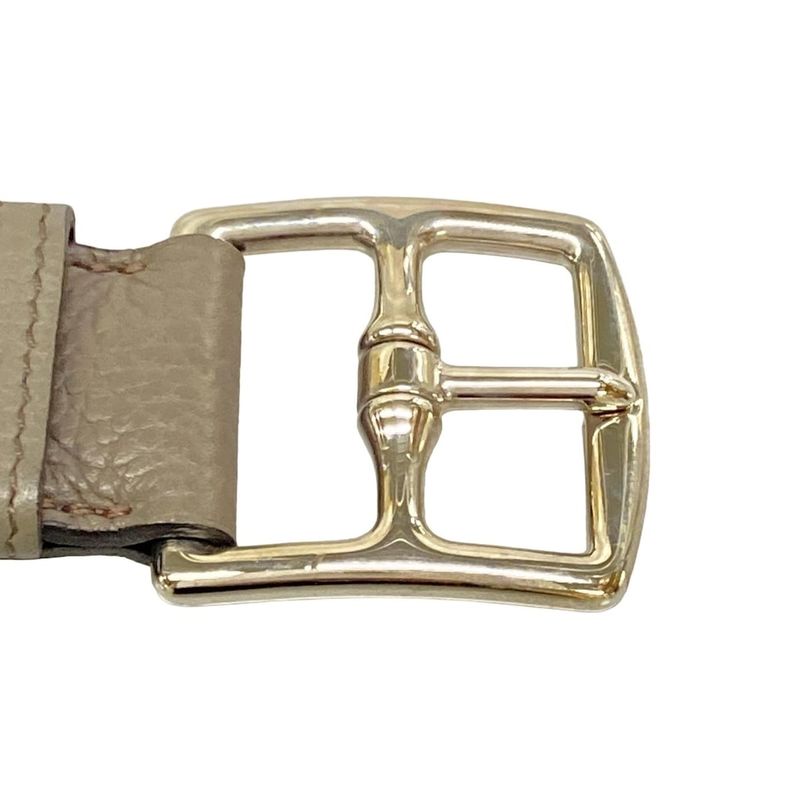 Hermes Belt 85 Etriviere Etain Silver Series