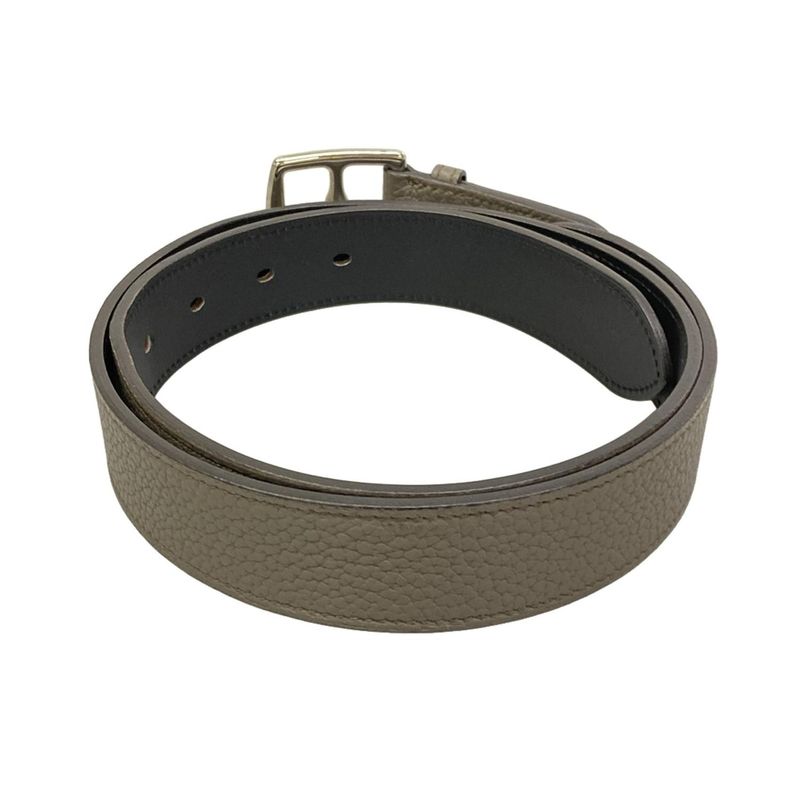 Hermes Belt 85 Etriviere Etain Silver Series