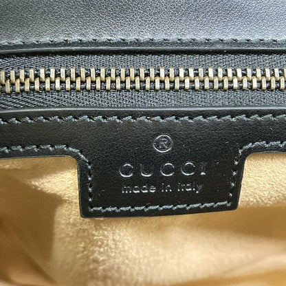 Gucci Shoulder Bag GG Marmont Quilted Small Bag Black Chain Leather