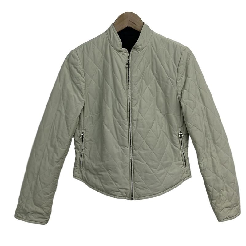 Hermes Jacket S Black Ivory Quilted Reversible