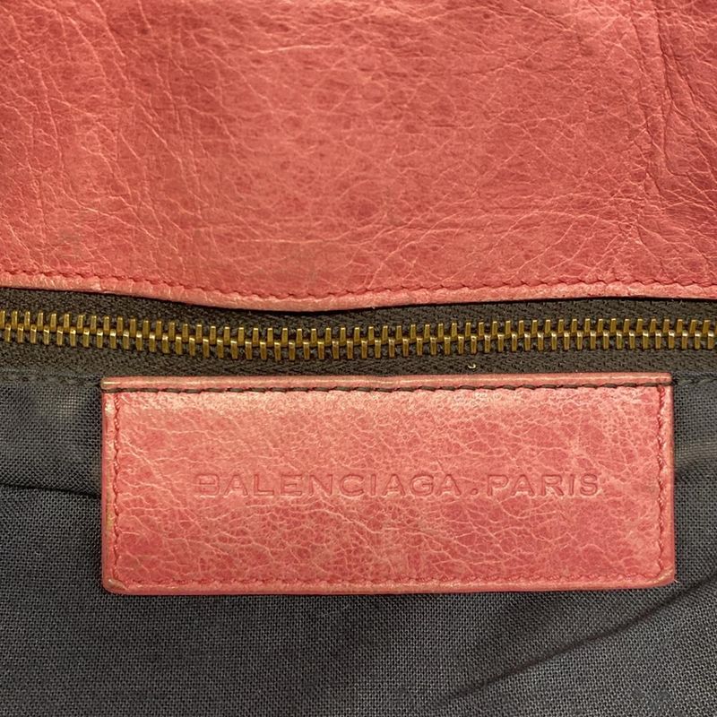Balenciaga Shoulder Bag the Volk Pink Leather