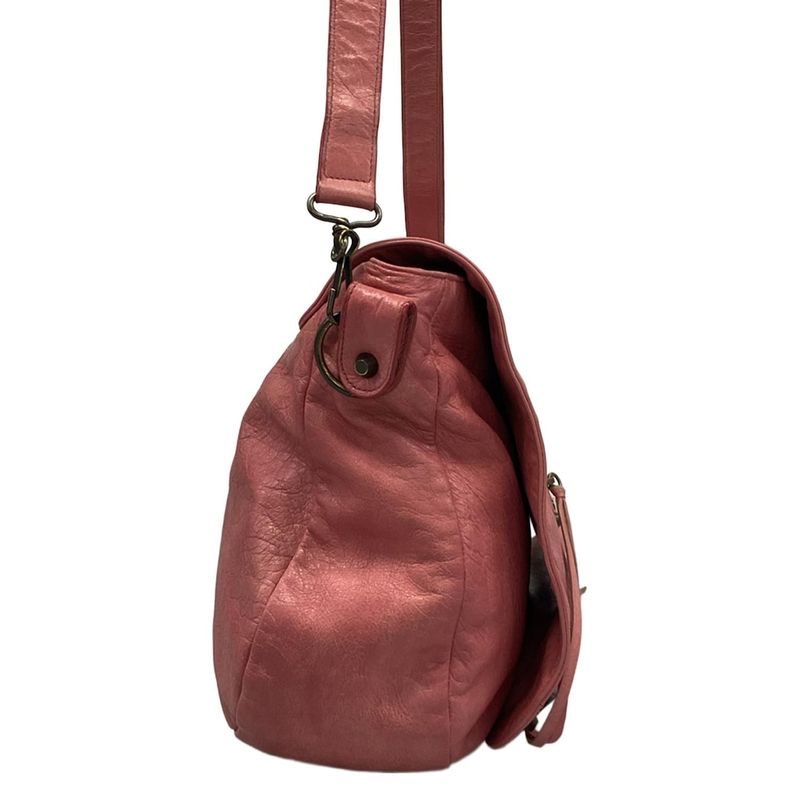 Balenciaga Shoulder Bag the Volk Pink Leather