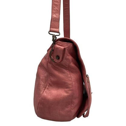 Balenciaga Shoulder Bag the Volk Pink Leather