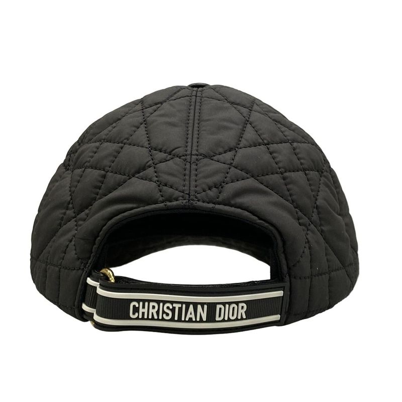 Dior Cap 57 Black Cannage Stitch Hat