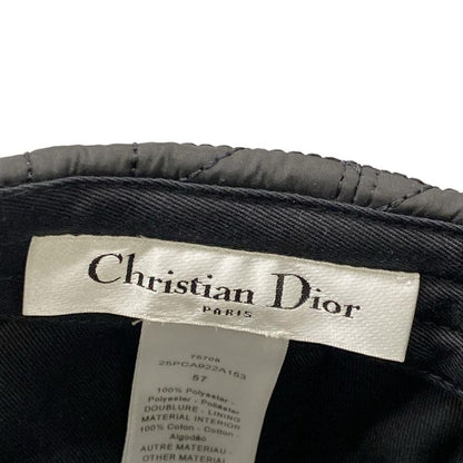 Dior Cap 57 Black Cannage Stitch Hat