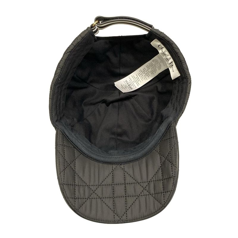Dior Cap 57 Black Cannage Stitch Hat