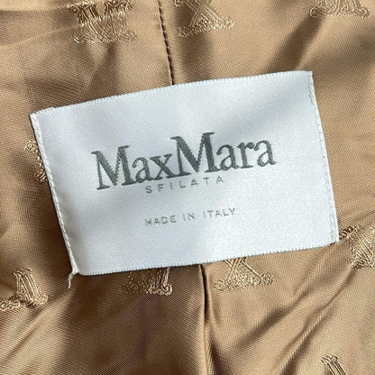 Max Mara Coat 36 Beige Long Sleeve Camel Winter