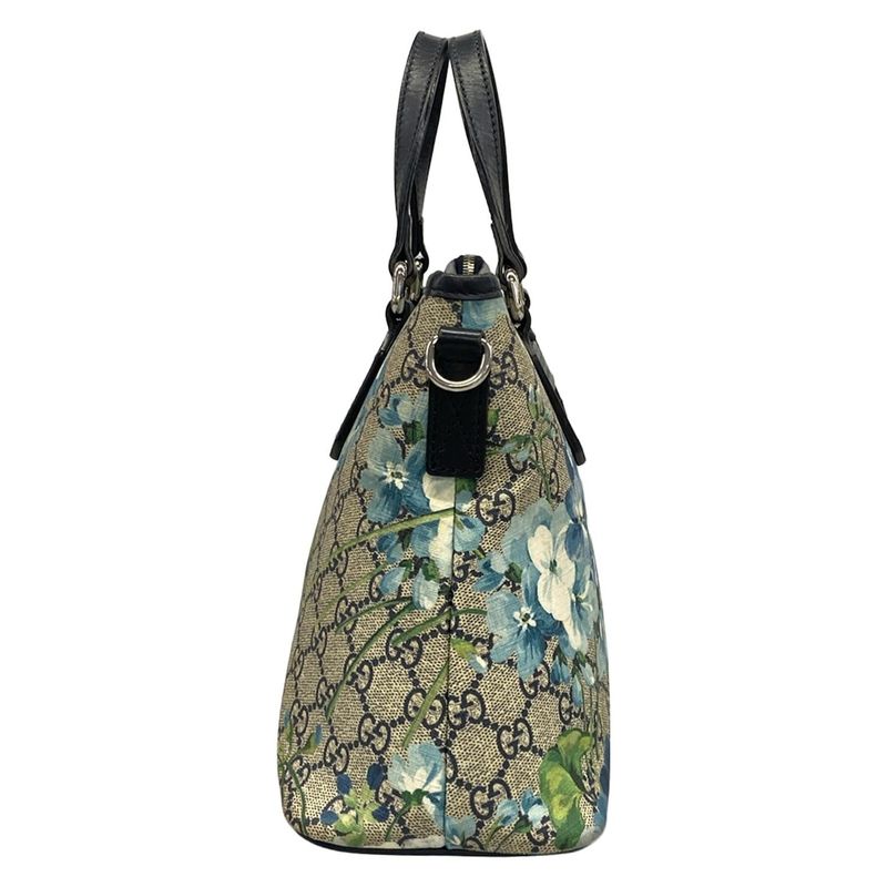Gucci Handbag GG Blooms Beige Ebony Multi Leather