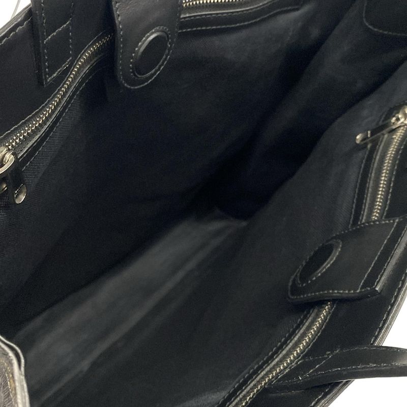 Gucci Tote GG Plus Supreme Dark Gray Black Multi Taiga Print Leather