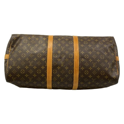 Louis Vuitton Boston Bag Monogram Keepall Bandouliere 55 Name Tag with Initials