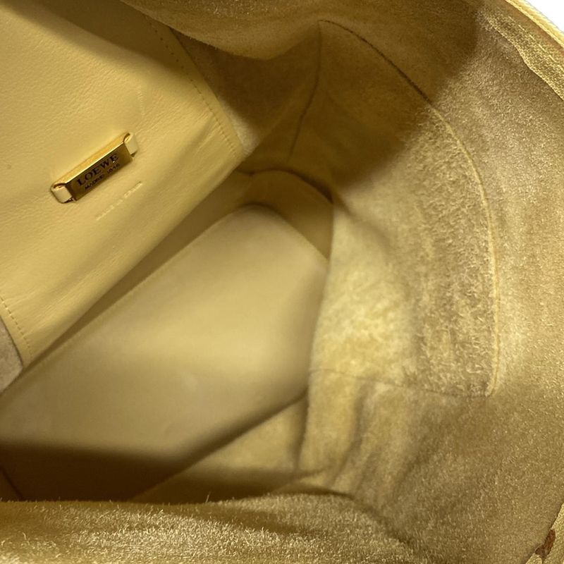 Loewe Sac Anton Backpack Yellow Leather