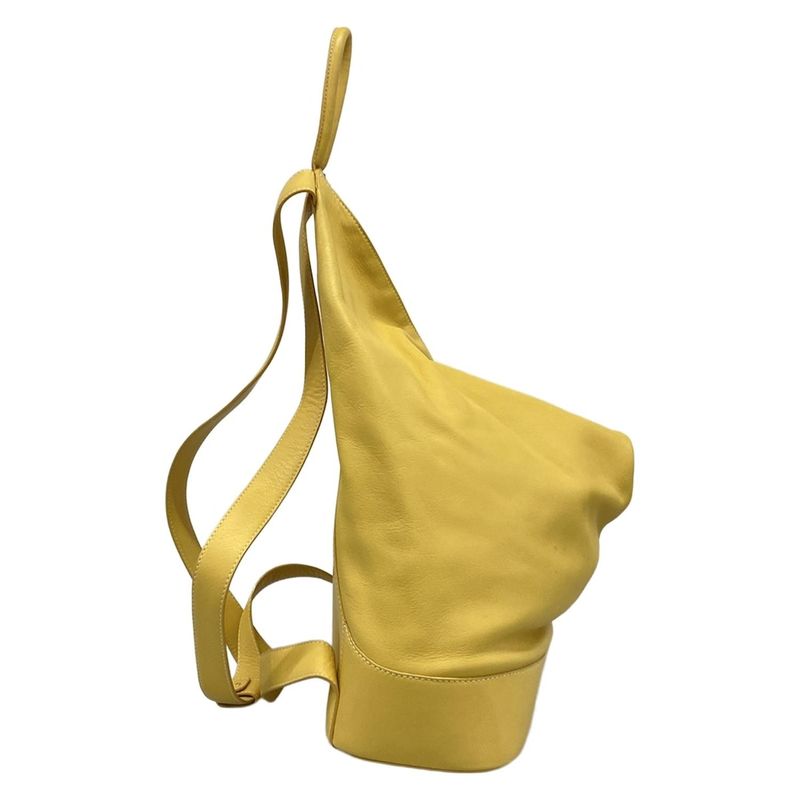 Loewe Sac Anton Backpack Yellow Leather