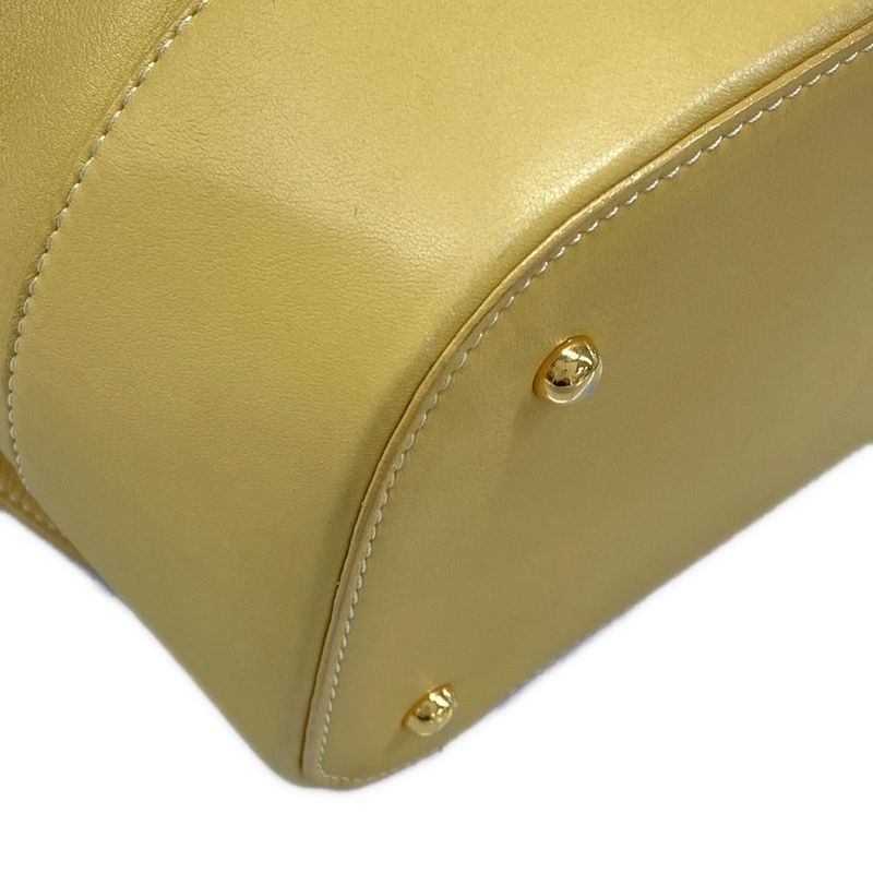 Loewe Sac Anton Backpack Yellow Leather