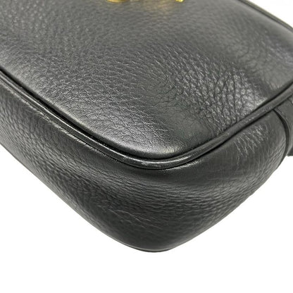 Versace Shoulder Bag Black Medusa Leather