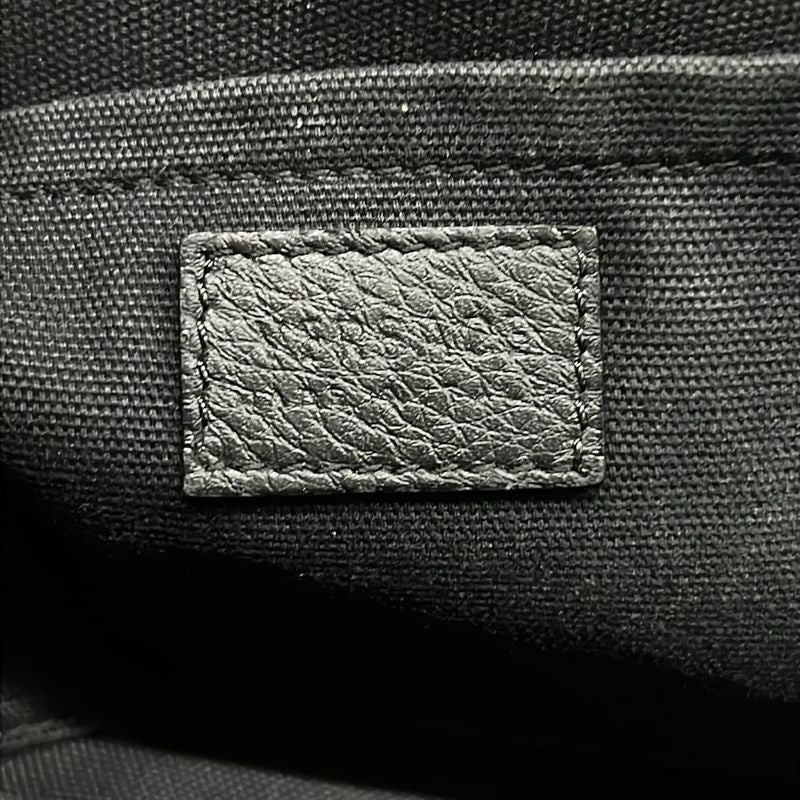 Versace Shoulder Bag Black Medusa Leather