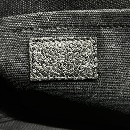 Versace Shoulder Bag Black Medusa Leather