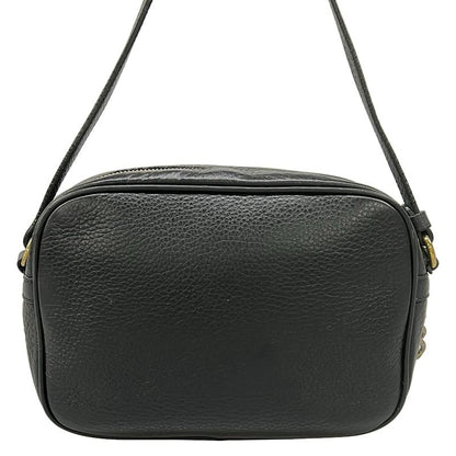 Versace Shoulder Bag Black Medusa Leather