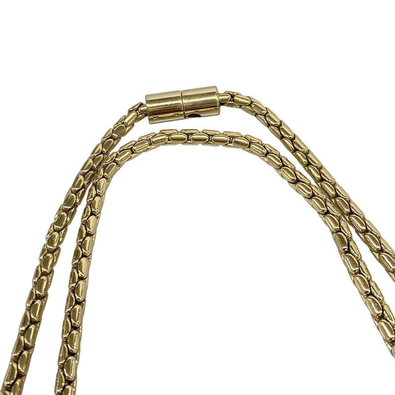 Bvlgari Shoulder Bag Serpenti Navy Blue Chain Leather