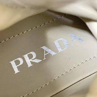 Prada Short Boots Monolith Beige Re-Nylon Leather