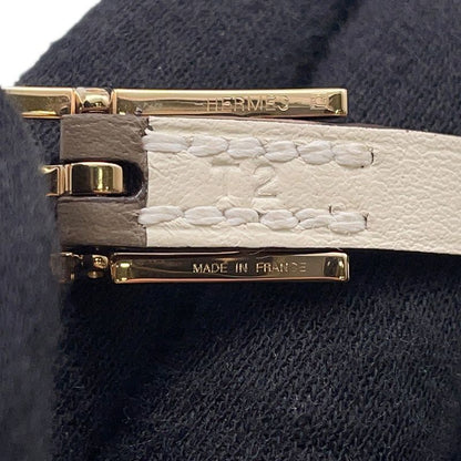 Hermes Behapi Double Tour Etoupe Nata Gold Swift T2 Bracelet