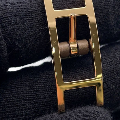 Hermes Behapi Double Tour Etoupe Nata Gold Swift T2 Bracelet