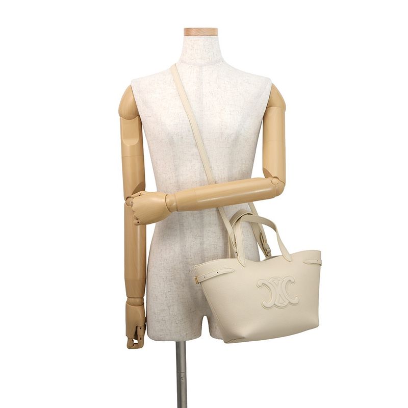 Celine Handbag Cuir Triomphe Mini Cabas Anais 2-Way