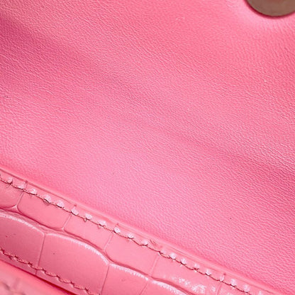 Balenciaga Shoulder Bag XX Small Croco Embossed Leather 2-Way