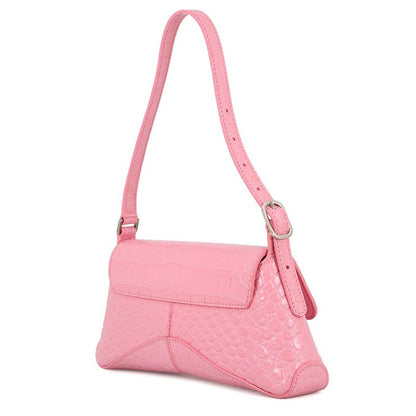 Balenciaga Shoulder Bag XX Small Croco Embossed Leather 2-Way