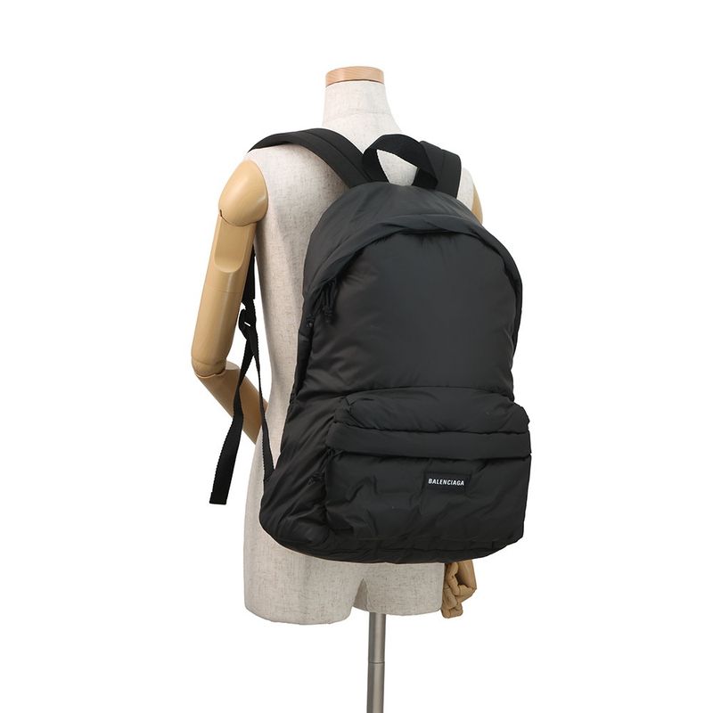 Balenciaga Backpack Logo Nylon Black