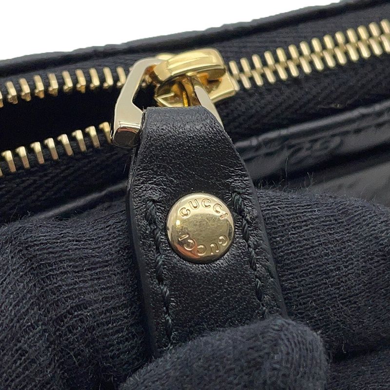 Gucci Key Case Micro Guccissima Leather Coin Black