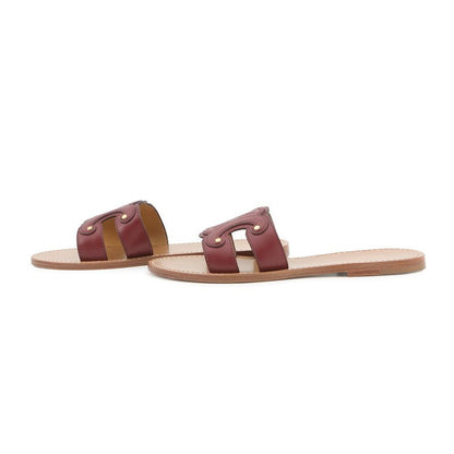 Celine Sandals Triomphe Leather 38 Shoes