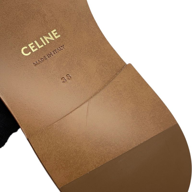 Celine Sandals Triomphe Leather 38 Shoes