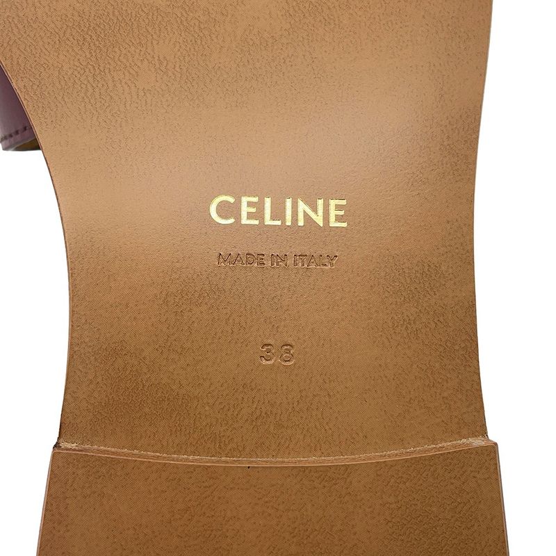Celine Sandals Triomphe Leather 38 Shoes