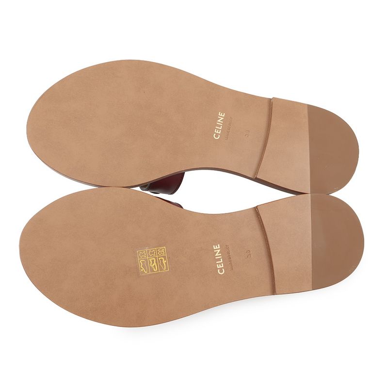 Celine Sandals Triomphe Leather 38 Shoes