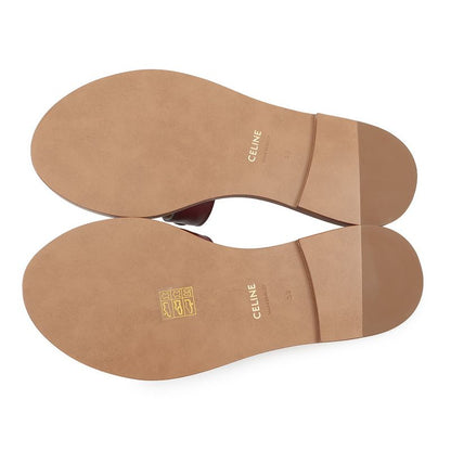 Celine Sandals Triomphe Leather 38 Shoes