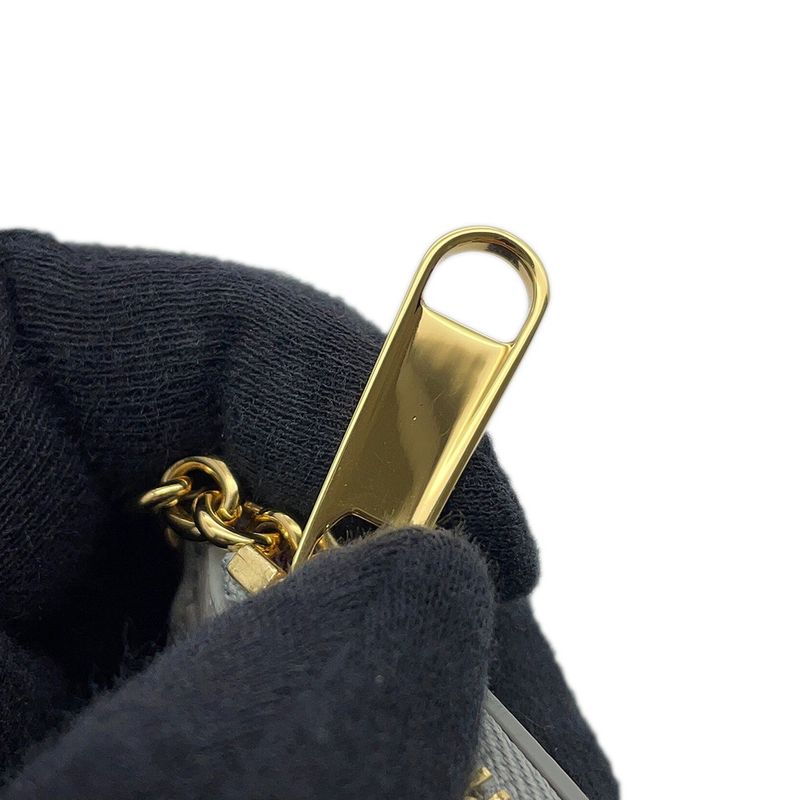Gucci Key Case Script Zip Leather Coin