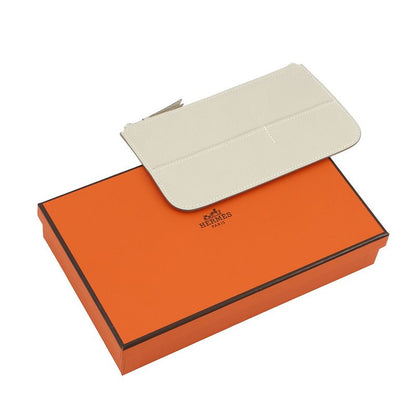 Hermes Wallet Dogon GM Duo Cles Silver Togo
