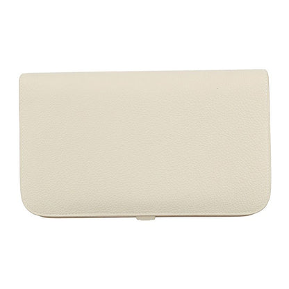 Hermes Wallet Dogon GM Duo Cles Silver Togo