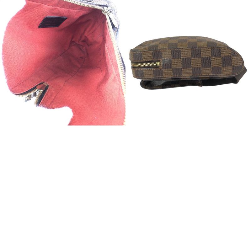 Louis Vuitton Damier Ebene Geronimos Brown Gold Belt Bag