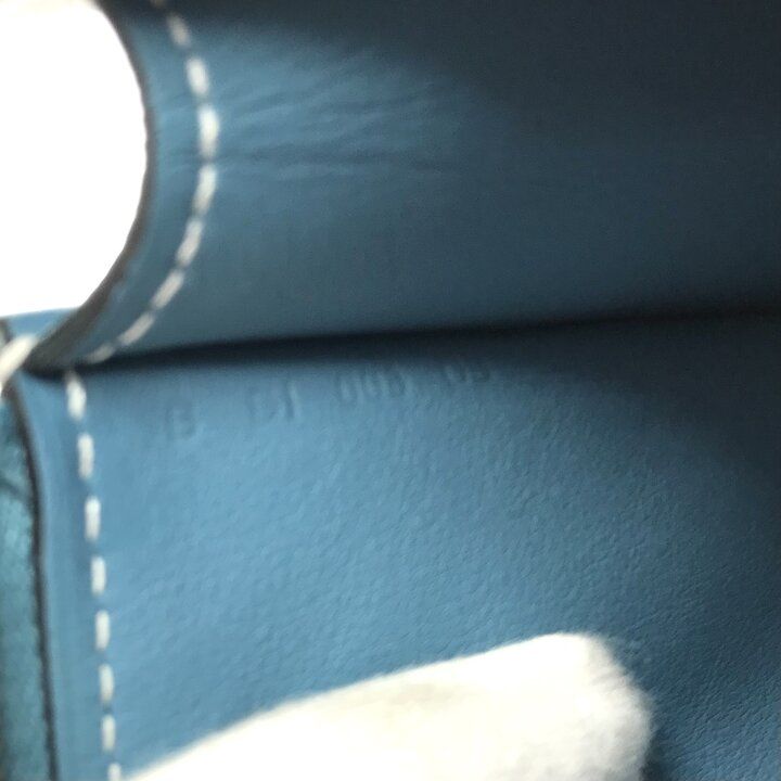 Hermes Zip Azap PM New Blue Jean Pouch Evercolor Case