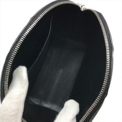 Bottega Veneta Padded Half Moon Chain Shoulder Bag Black Leather